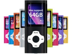 Leitor digital MP3/MP4 compacto e portátil com Slowmoose (suporte máximo 64g)