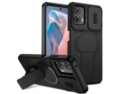Capa Para Telemóvel Zruxe Compativel Com Motorola Moto G 5g / G Play 5g 2024 (suporte Magsafe - Proteção Deslizante - Preta)