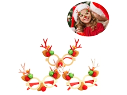 Óculos de Natal com Chifres e Orelhas de Rena Festivos
