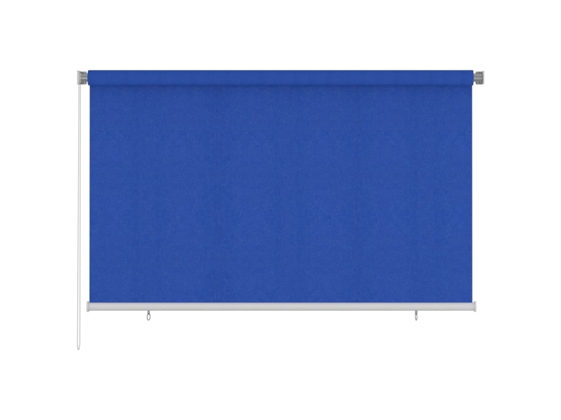 vidaXL Estore de rolo para exterior PEAD 240x140 cm azul