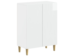 Vidaxl Armário De Armazenamento Para Banheiro Arnhem Branco Brilhante