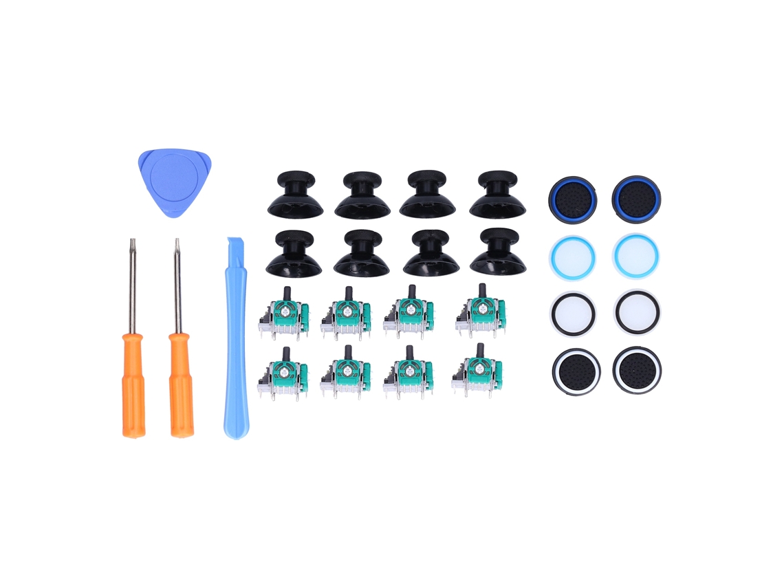 Kit de Joystick Analógico Mali para Xbox One e Ps4 com Peças de Substituição