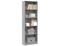 Vidaxl Estante 60x24x176 Cm Derivados De Madeira Cinzento Sonoma