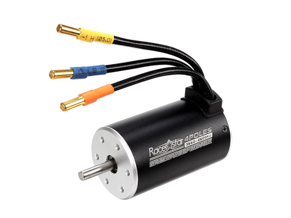 Motor Sem Escovas, À Prova De Água E Sem Sensor Racerstar 3660, Esc 80a Para Carro De Rali De Curta Distância 1/8 E 1/10, Cor Aleatória, Azul/preto