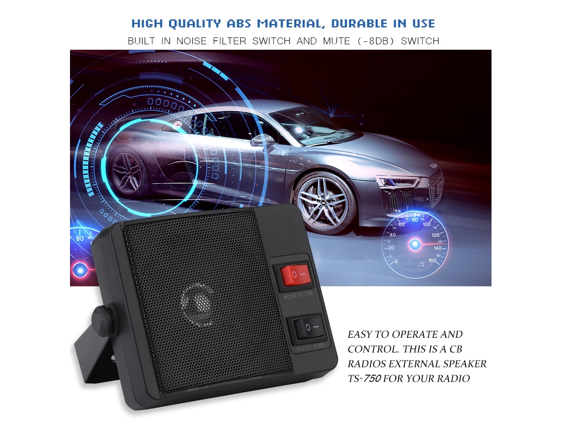 Mini Walkie Talkie Alto Falante Externo Para Rádio Bidirecional Yaesu Rádio Móvel Para Carro Brilvibera