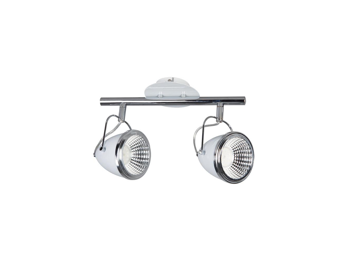 Lâmpada de Teto Oliver Incl. 2Xgu10 Led 5,5W Branco/Chrome