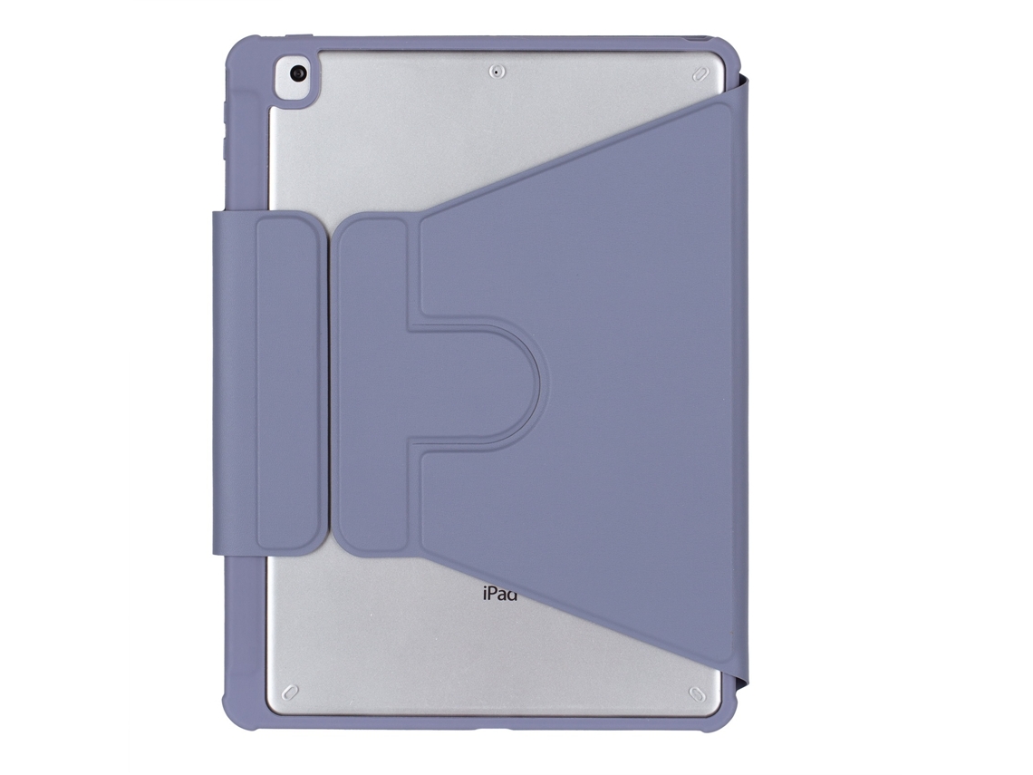 Capa Com Teclado Bluetooth Para Ipad 9.7/2018/2017 Capa Giratória Em Acrílico Com Touchpad E Retroiluminação 3 Cores, Layout Pt, Roxo