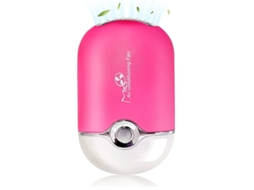 Mini Ventilador, Mini Ventilador Portátil Recarregável Usb Ventilador De Refrigeração Sem Lâminas Portátil Secador De Cílios Yizhood (vermelho)
