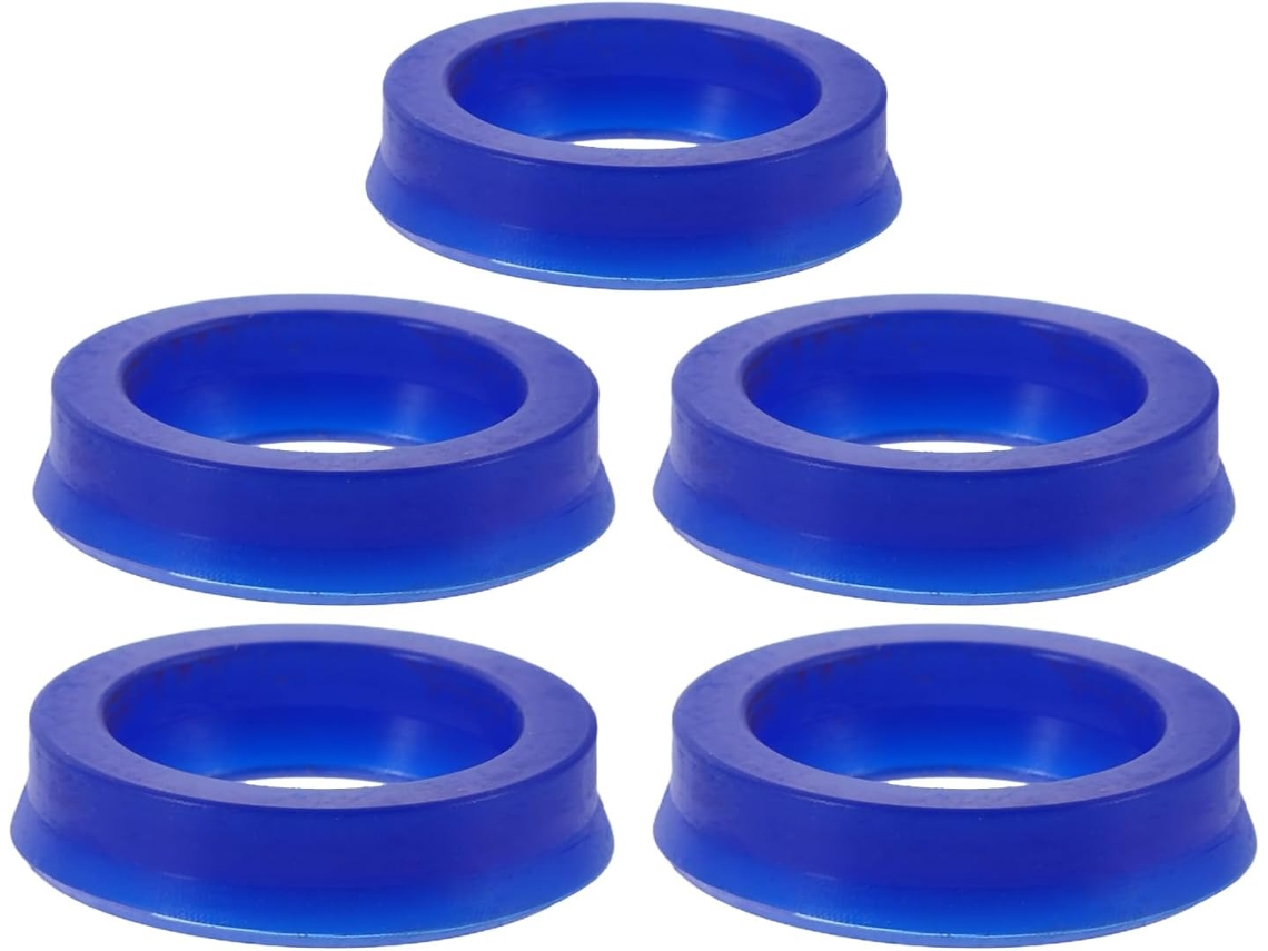 Conjunto De 5 Retentores De Óleo Para Macaco Hidráulico, Azuis, 17x17x4 Mm, Acessórios De Reposição Para Macaco Hidráulico.