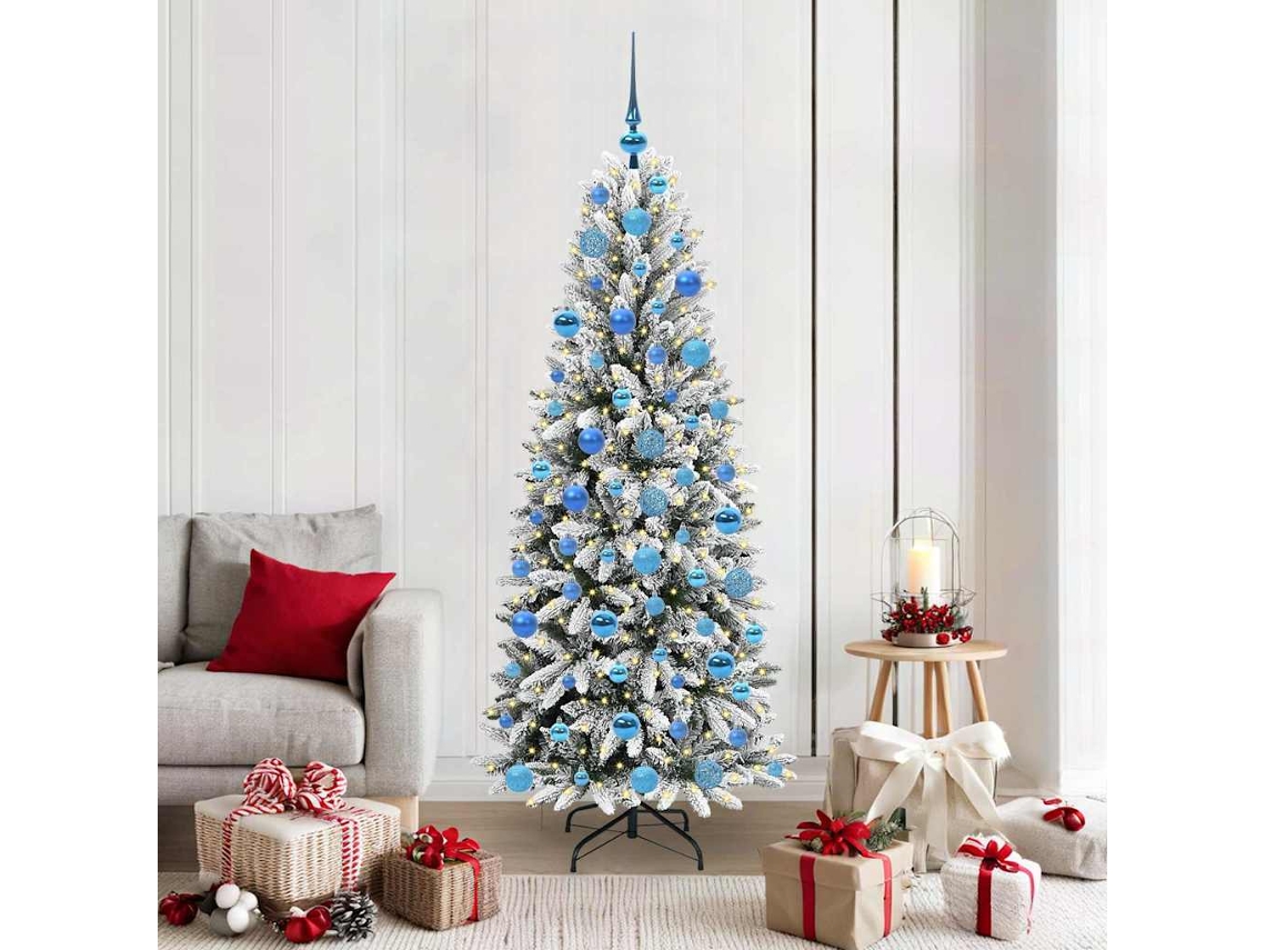 Vidaxl Árvore De Natal Artificial Branco 180 Cm