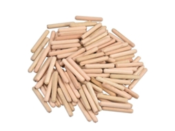 100 Clavos De Madeira De Abeto Com Ranhuras E Pontas Afiadas 6mm X 40mm Para Móveis E Diy
