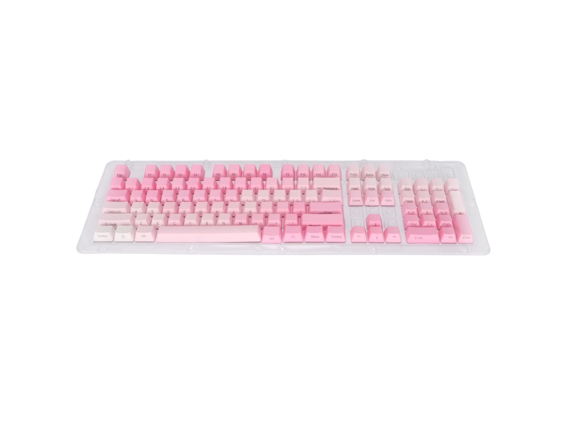 Baoj-2026novoconjunto De 104 Teclas Pbt Personalizadas Rosa Branco