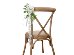 Laxiscreed Cadeiras De Casamento Para Exterior Com Flores Decorativas Elegantes