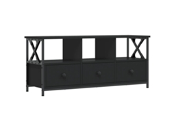 Tv Cabinet, Tv Cabinets Vidaxl Preto Madeira Processada (n/a)