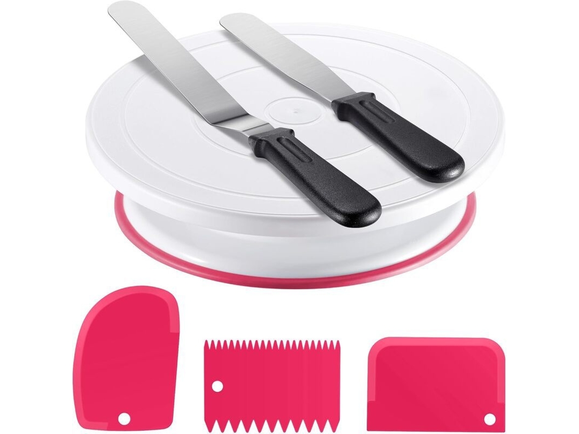 Conjunto De Utensílios De Cozinha Em Silicone, Rosa Elysve