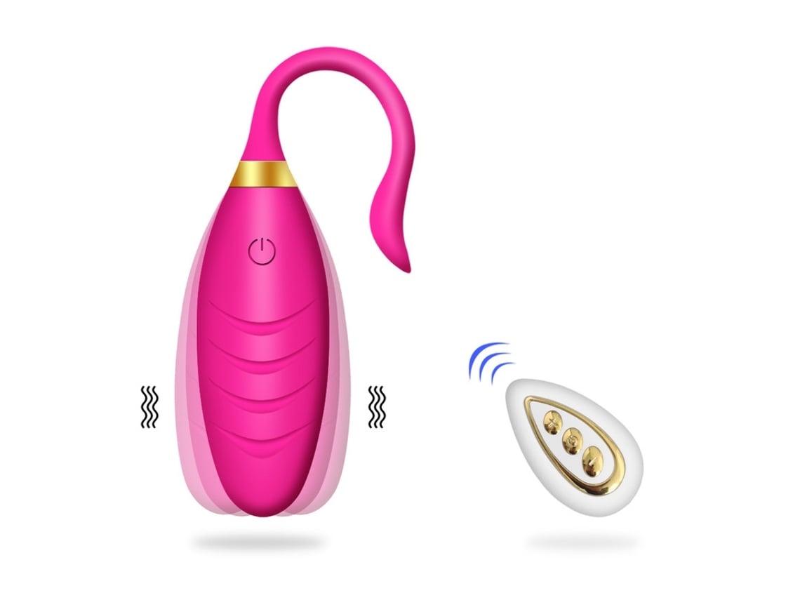 Jumping Egg Vibrator With Wireless Remote Control For Women - Red