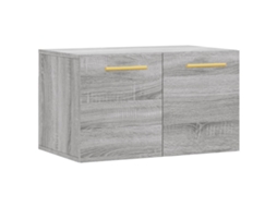 Wall Cabinet, Wall Cabinets Vidaxl Cinzeto Madeira Processada (60 X 36.5 X 35 Cm)