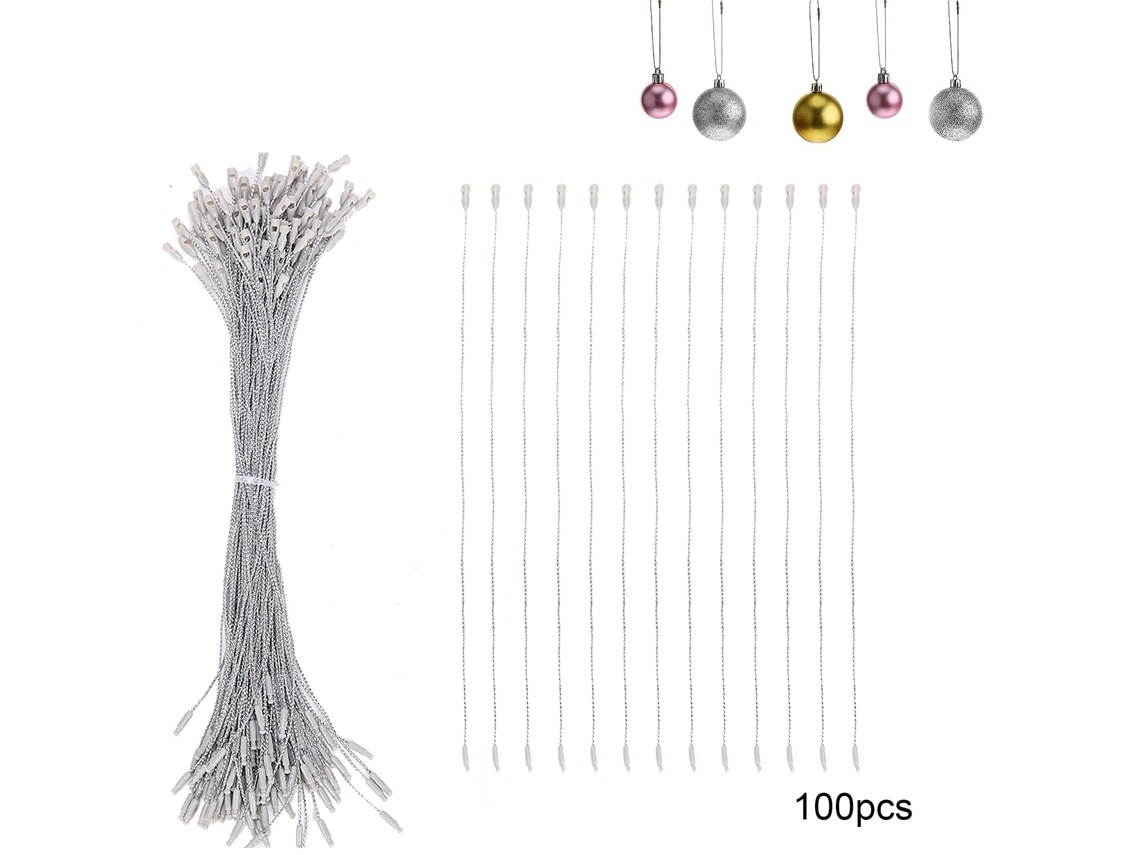 Laxiscreed Fitas De Natal Douradas E Prateadas, 20cm, Pacote Com 100 Unidades Para Decorar Presentes
