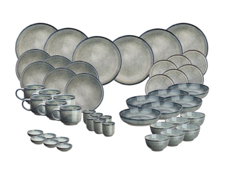 Conjunto Completo Zen 48 Peças Natural Bjorn