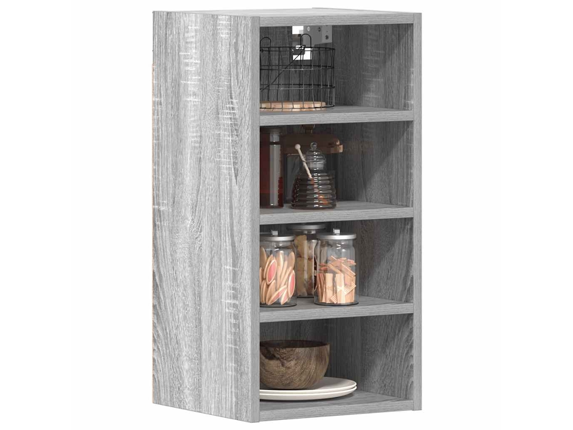Vidaxl Armário Suspenso “riga” 30x29,5x60cm Cinzento Sonoma