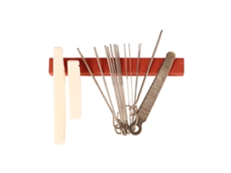 Conjunto de Limas para Guitarra em Metal com Ponta de Agulha e Suporte para Afiar, Copiar, Reparar e Manter AQUAFORGE