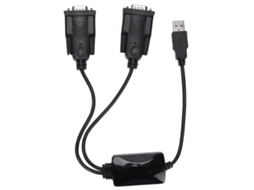 Adaptador De Cabo Serial Usb 2.0 Para 2 Puertos Db9 Rs232 Para Win 7 8 10 Plug And Play