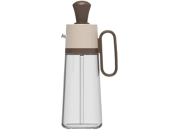 Garrafa Dispensadora De Óleo 2 Em 1 Para Cozinha Churrasco Grelha 550ml Marrom