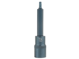 Chave De Impacto Torx T25 1/2'' 100mm - Bit Socket Elétrico Ferramenta Plum