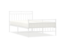 Bed Frame, Bed Frames Vidaxl Branco Aço (100 X 200 Cm)