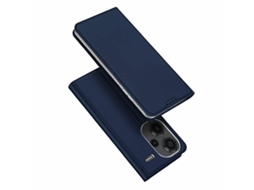 Capa Skin Aba Ranhura para Xiaomi Xiaomi Redmi Note 13 Pro 5G DUX DUCIS com Porta-Cartões Azul