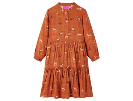Vestido Animais de Estimação de Criança VIDAXL Estampa Vida Xl 140.0 Castanho (140 cm)