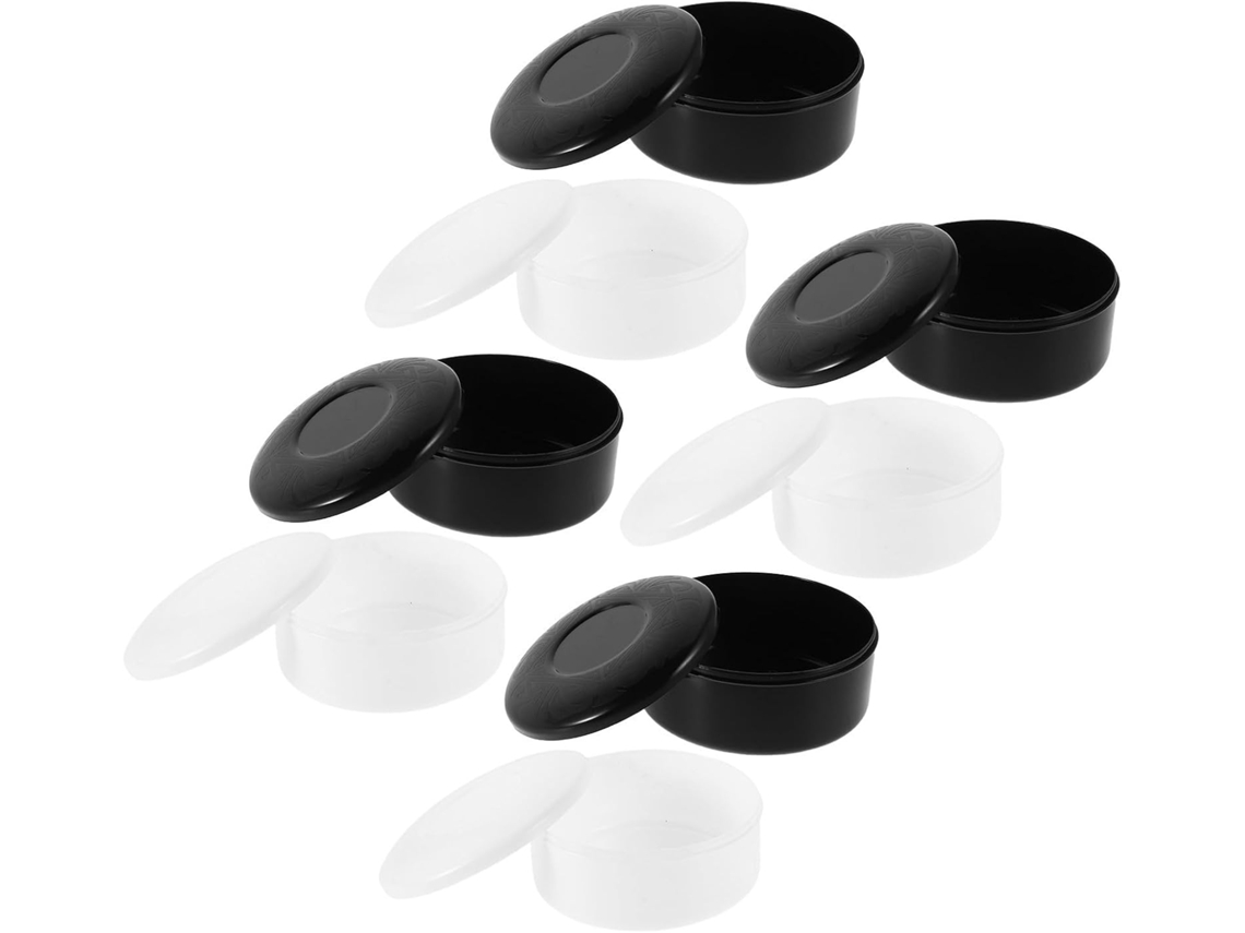 Conjunto De 4 Pares De Caixas Plásticas Redondas Para Guardar Peças