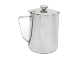 Jarra De Acero Inoxidable Para Espumar Leche De 600 Ml Con Tapa Para Café Con Leche, Ideal Para Oficina Y Cocina.