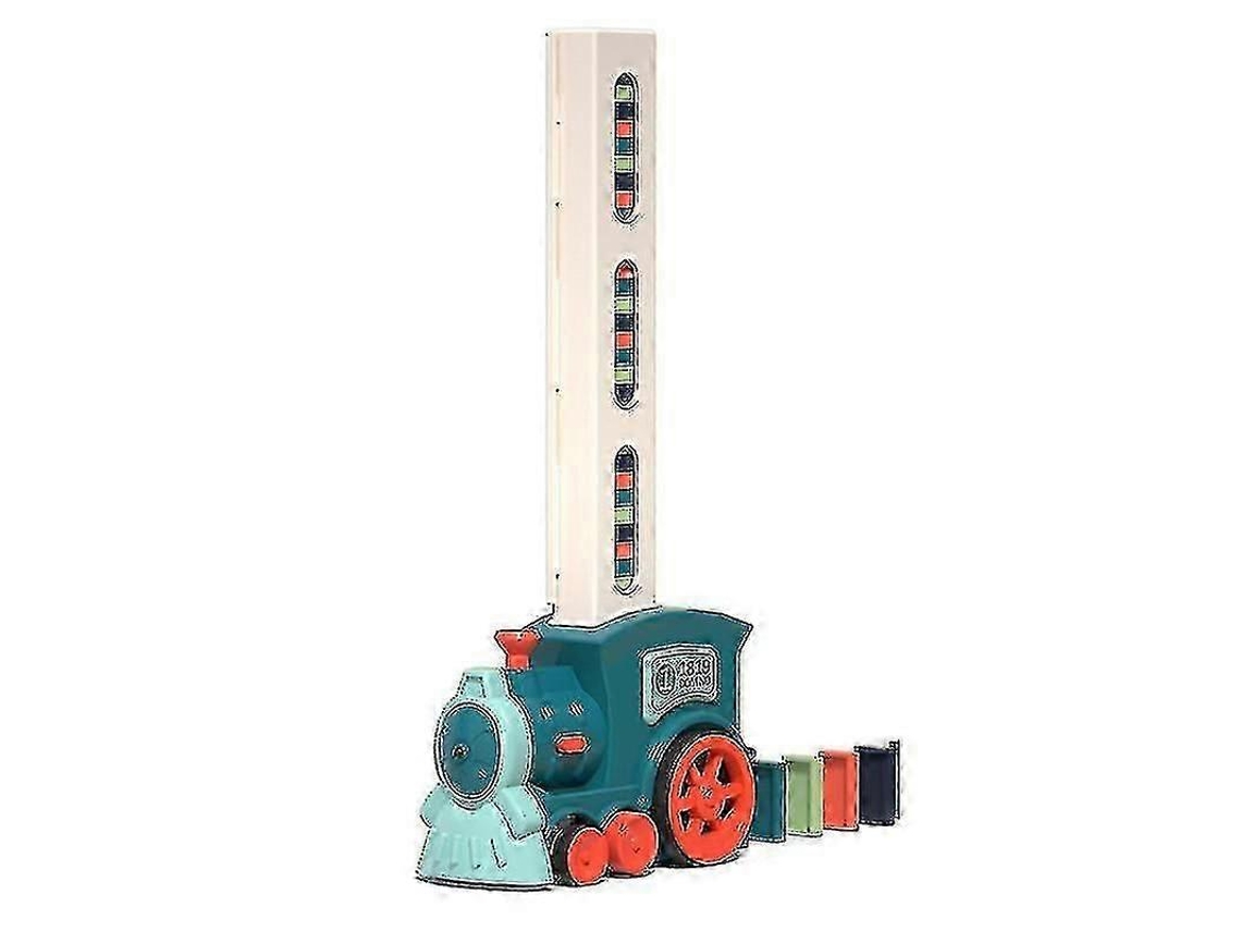 Conjunto De Trem De Dominó Elétrico Com 60 Peças E Blocos De Construção Automáticos