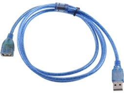 Cabo Extensor Para Conector Fêmea (usb 2.0, 1,5 M, Cor Azul)