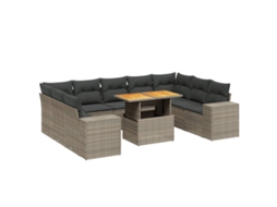 Garden Sofa Set, Garden Sofa Sets Vidaxl Cinzeto Rattan / Vime (n/a)