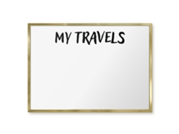 Magnetic Glass Board My Travels For The Hall Espelharte (70x50 Cm)