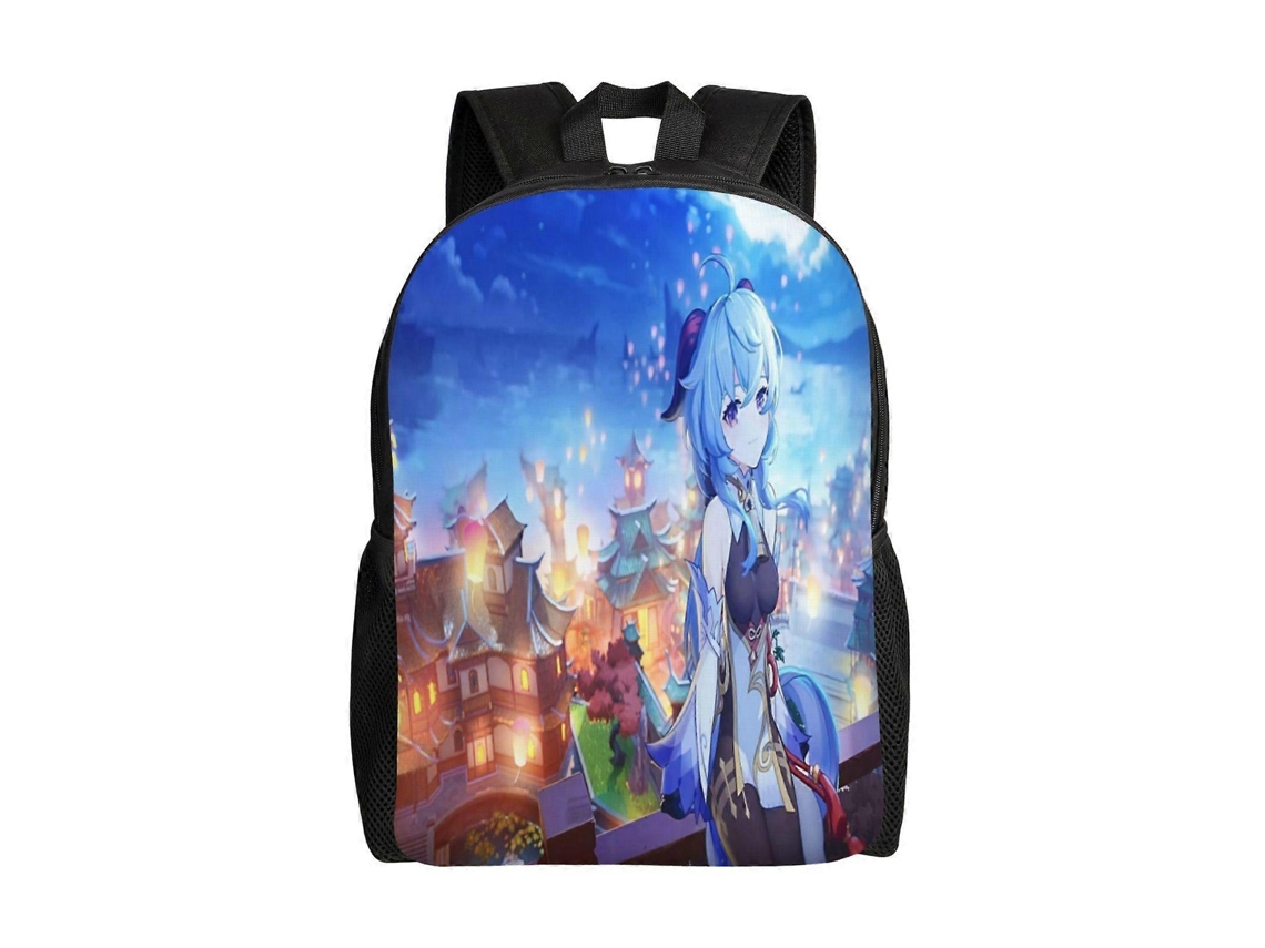Mochila Estudantil F113 Genshin Impact, Leve E Durável, À Prova Dágua E Com Alça De Ombro Ajustável. Olysi Shop