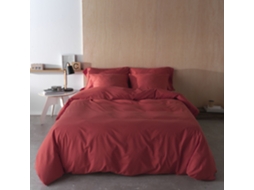 Capa de Edredão ETHERE MAISON Liso Coral (Cama 120 cm - 200x200 cm)