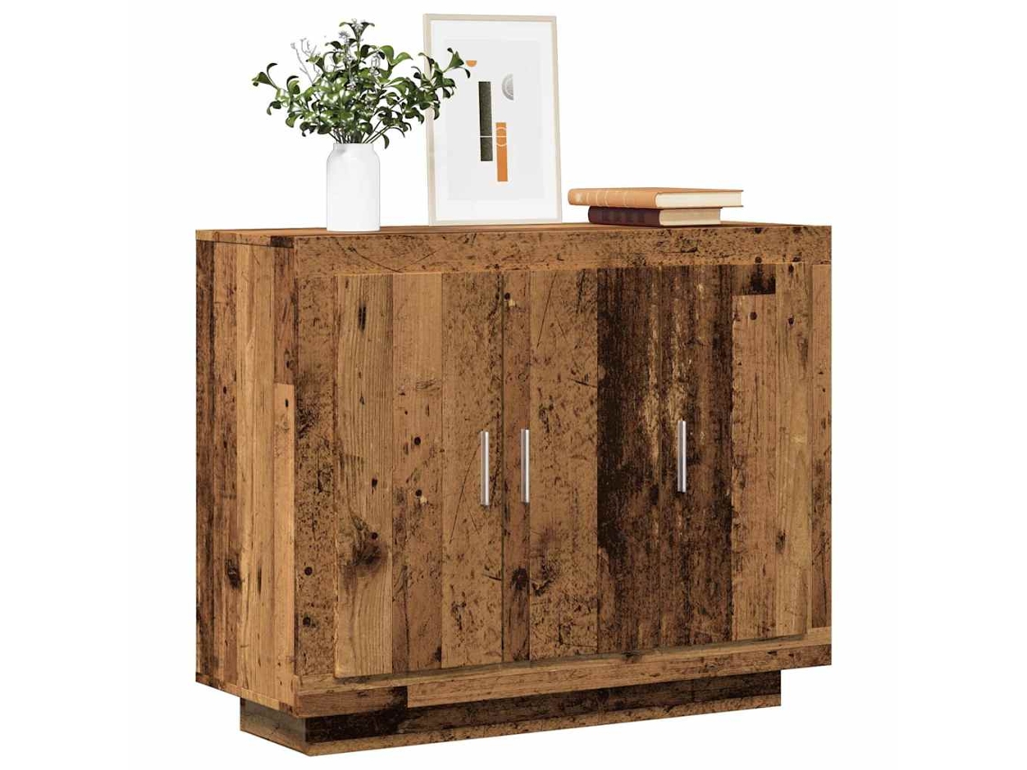 Aparador de Madera Vieja 92x35x75 Cm Madera Trabajada