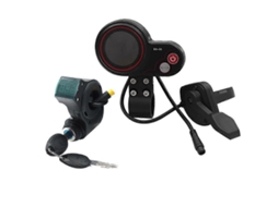 Kit Acelerador Polegar Lcd 36v 60v Qs S4 Chave Ignição 3 Pinos Compatível Zero 8 9 10 8x 10x Elétrico