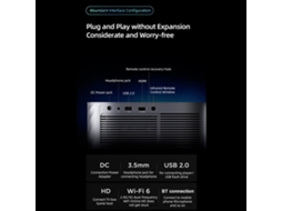 Projetor Lenovo Xiaoxin 100 Com Foco E Correção Automática De Keystone