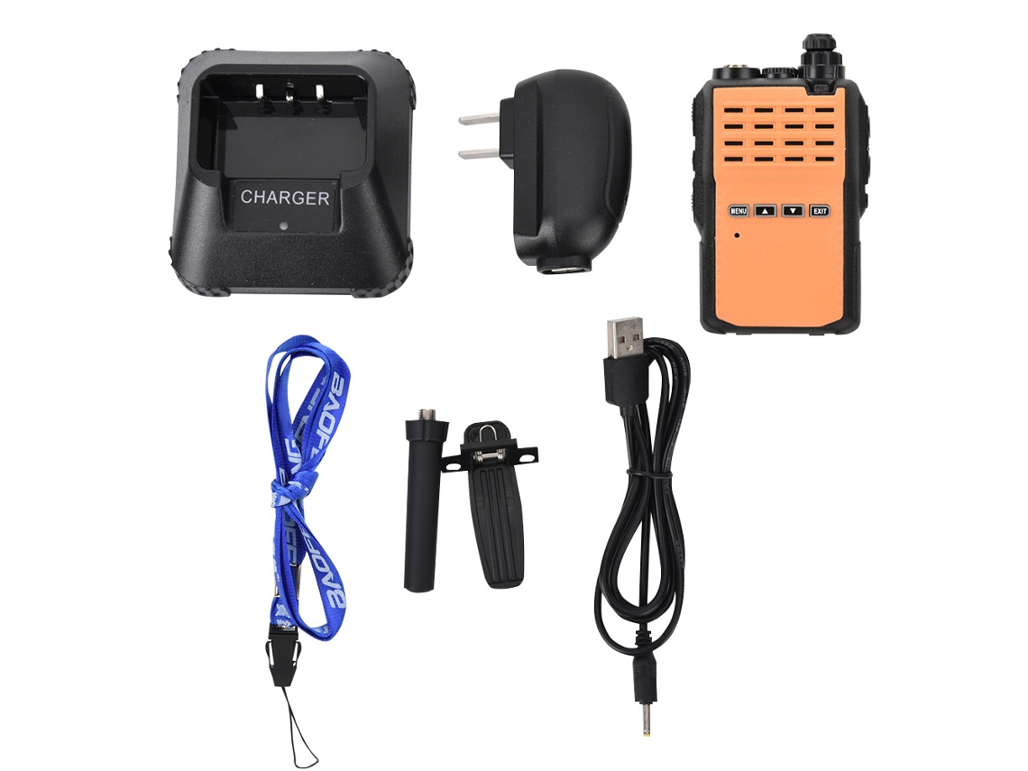 Aetheria rádio Walkie Talkie Uhf 5w Profissional Portátil de Dois Way com Lanterna Led (laranja)
