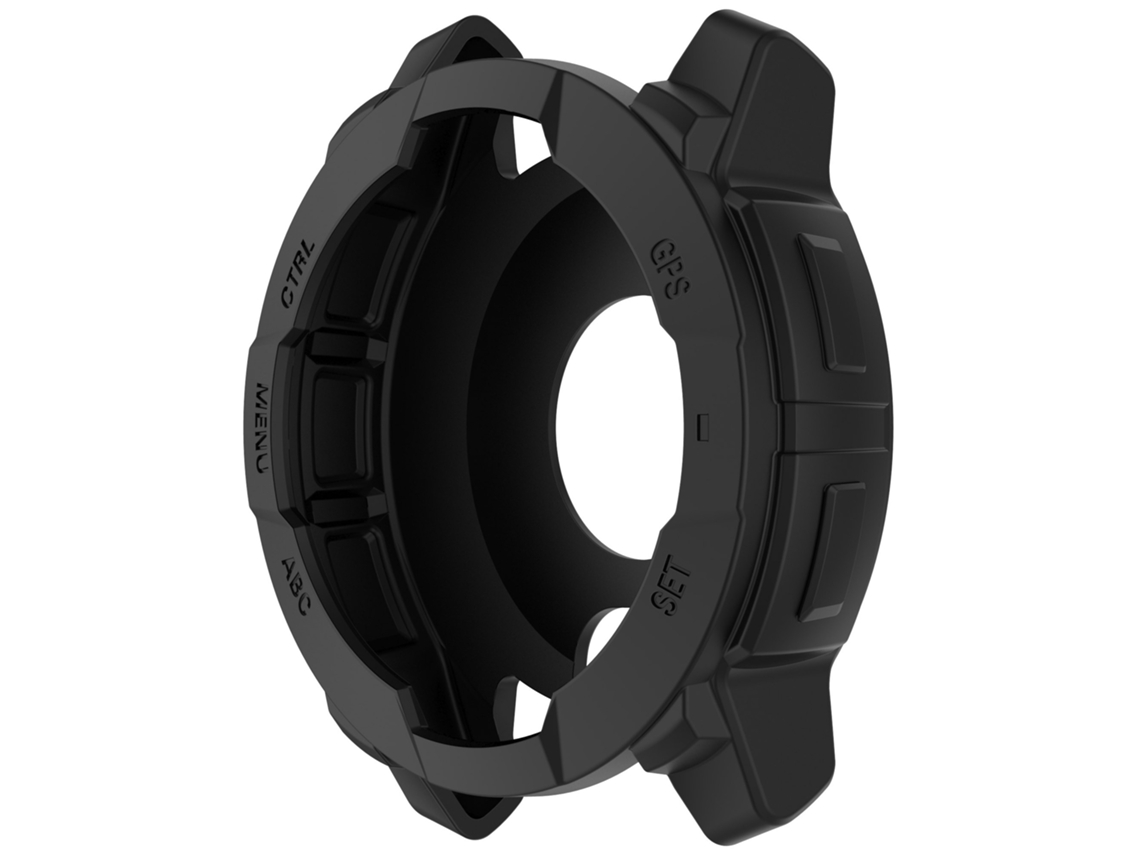 Capa Protetora Compatível Com Garmin Instinct E 45mm, Em Tpu. Preto Hexinyigjly