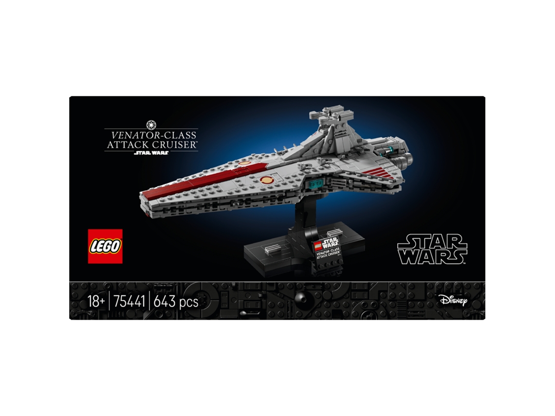 Lego® 75441 Star Wars Cruzador Venator – Nave Da República Para Construir E Exibir