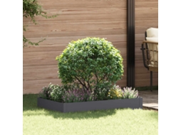 Vidaxl Acabamento Para Gramado 100 X 60 X 20 Cm Aço Antracite