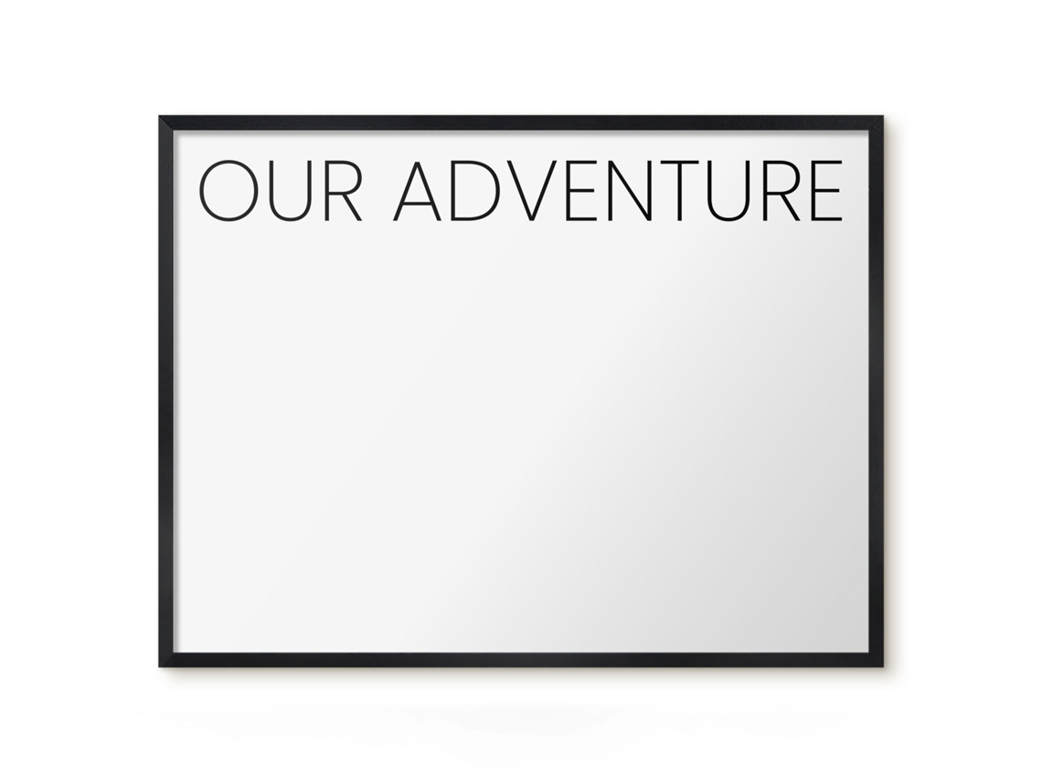 Magnetic Glass Board Our Adventure For The Hall Espelharte (80x60 Cm)