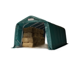 Tenda Robusta Para Forragem 3,3x7,2 M Lona Extremamente Resistente Pvc 2300n Para Pisos De Betão, Verde Toolport