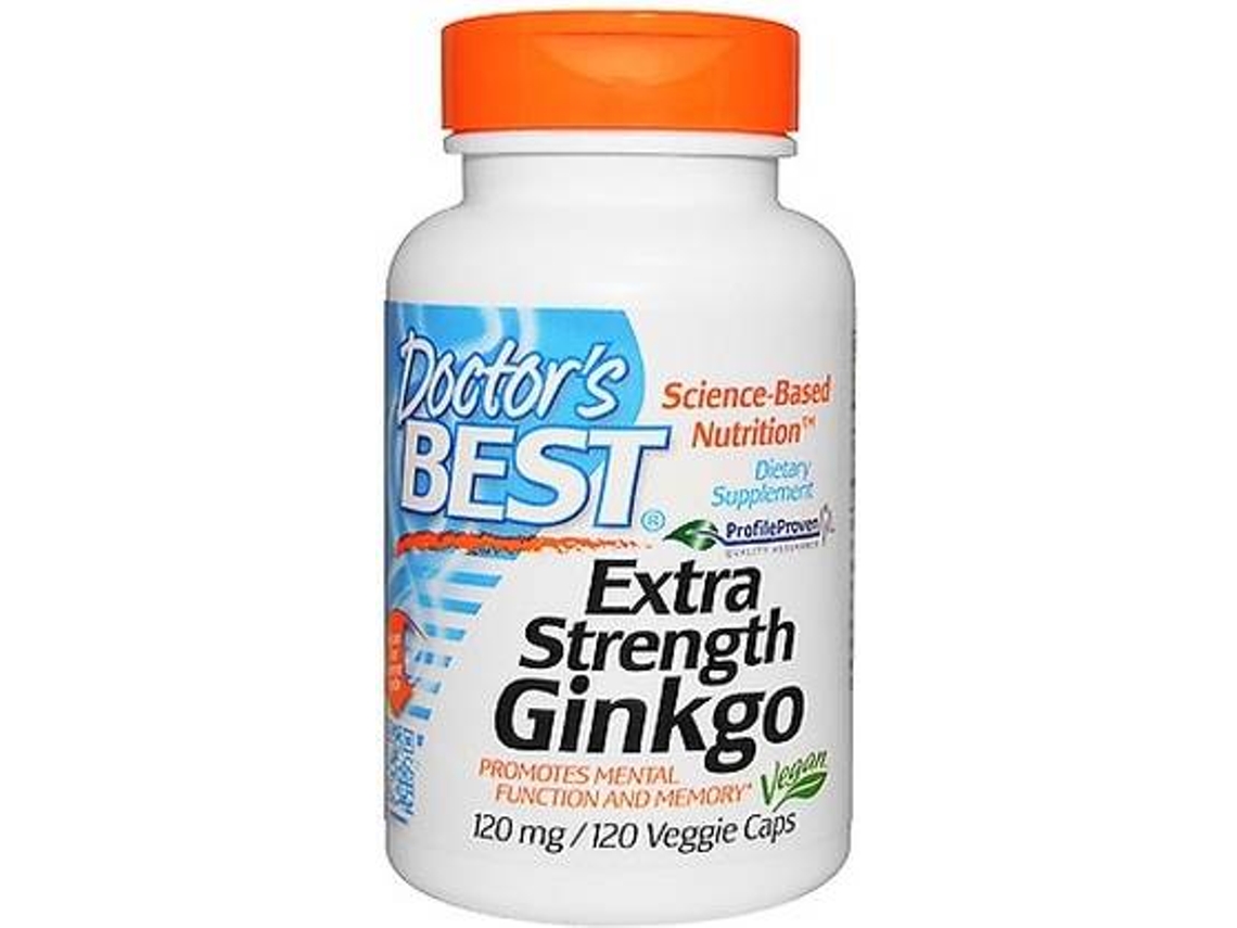 Suplemento Alimentar DOCTOR'S BEST Ginkgo De Força Extra (120 cápsulas vegetais)