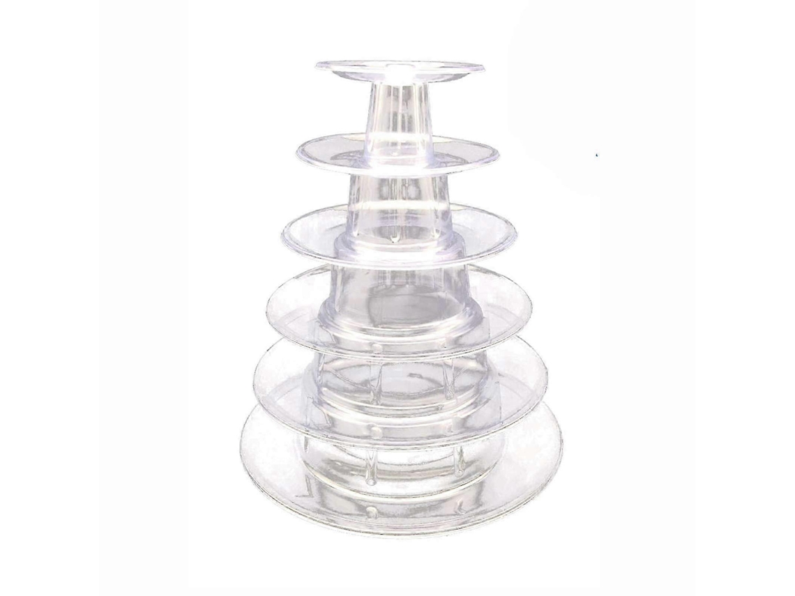 2024, Suporte De Torre De Macaron De 6 Camadas Para Festa De Aniversário De Casamento, Suporte De Exibição De Bolo De Cupcake De Plástico Olysi Shop